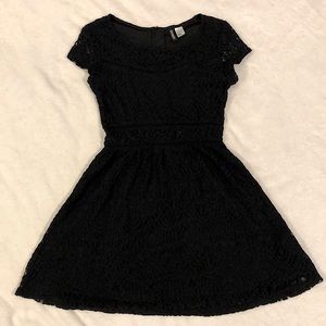 Lace/Mesh Accent Dress